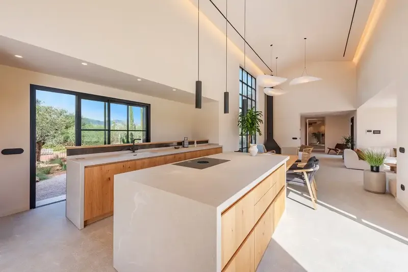 This magnificent newly built rural villa is for sale in Santa María del Camí. Situated in the picturesque countryside, it is — photo 11