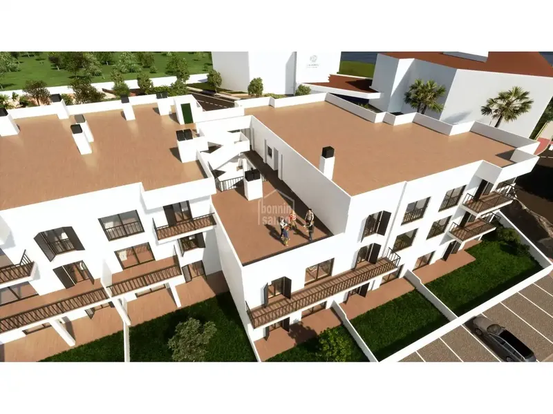 New development of 38 price-limited homes in Cala Bona, a quiet area very close to several beaches. The building will offer ground — photo 5