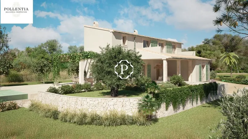 Country home project for sale in Sineu, with pool and gardens — photo 9