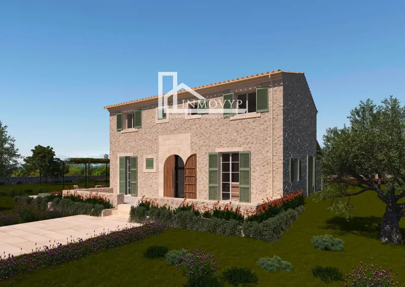 Rustic finca for sale in Búger – Project with construction started and license paid — photo 1