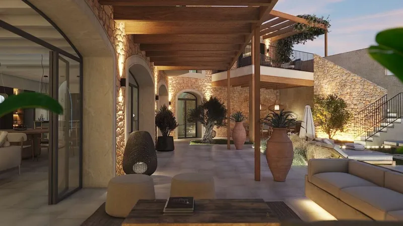 S’Herba Blanca – Townhouse in Ses Salines with pool, roof terrace and 4 bedrooms — photo 4