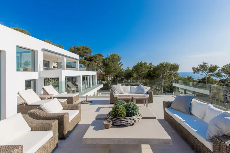 Espectacular villa moderna con vistas al mar y pista de tenis en Santa Ponsa — photo 10