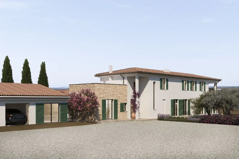 Spacious building plot with finca project and pool house near Campos — photo 2