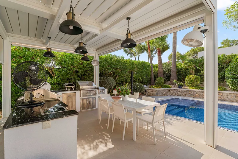 Private eco villa with hammam, jacuzzi and guest apartment in Santa Ponsa Mas — photo 4