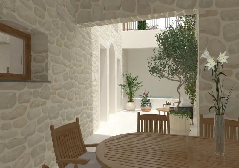 This historic village house with approved conversion project is located in the center of Artà, just steps from the popular pedestrian zone — photo 12