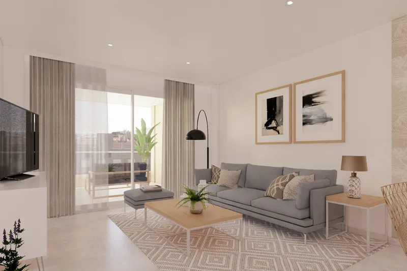 New build flat on the 2nd floor with 2 bedrooms, balcony, parking space and communal pool — photo 7