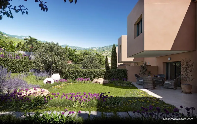 Newly constructed Mallorcan townhouses with 3 bedrooms, garage and communal gardens with swimming pool in Esporles — photo 7