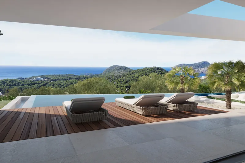 Innovative sea-view villa with pool and garden in Peguera — photo 3