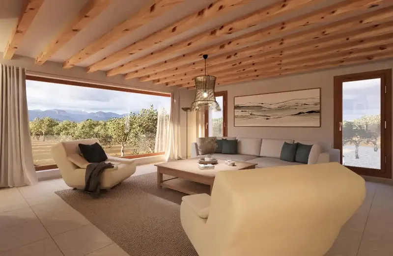 Unique Opportunity! Rustic New Build Finca with pool and independent apartment for sale between Santa Maria and Santa Eugenia. Discover — photo 9