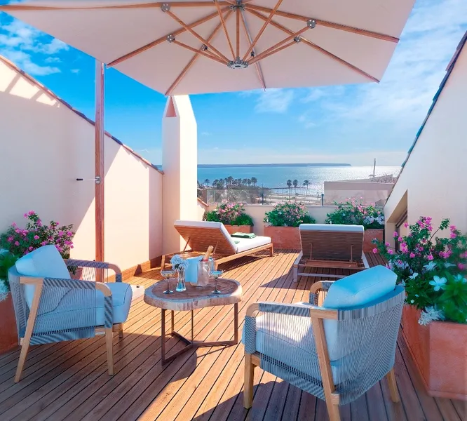 Duplex penthouse with terraces and sea views, 2 bedrooms, 2 bathrooms, La Calatrava, Palma — photo 5