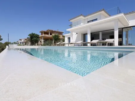 Modern villa with a pool near the beach in Cala Mendia — photo 2