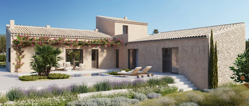 New build finca near Marratxi with panoramic views of Palma de Mallorca and the sea — photo 1
