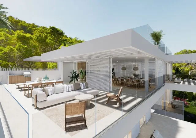 Modern luxury villa overlooking Palma Bay, for sale in Génova, Mallorca — photo 3