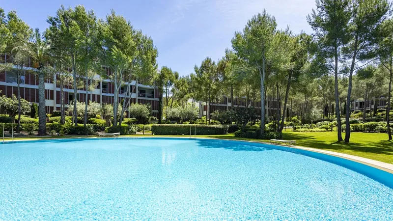 Old Bendinat modern style apartment for sale with covered terrace and garden and pool view — photo 1