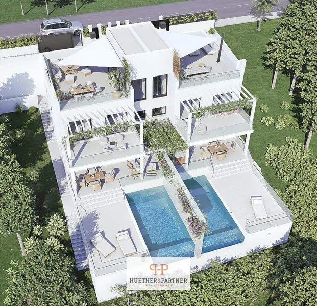 210m² semi-detached house with 3 bedrooms, pool & sea views for sale — photo 2