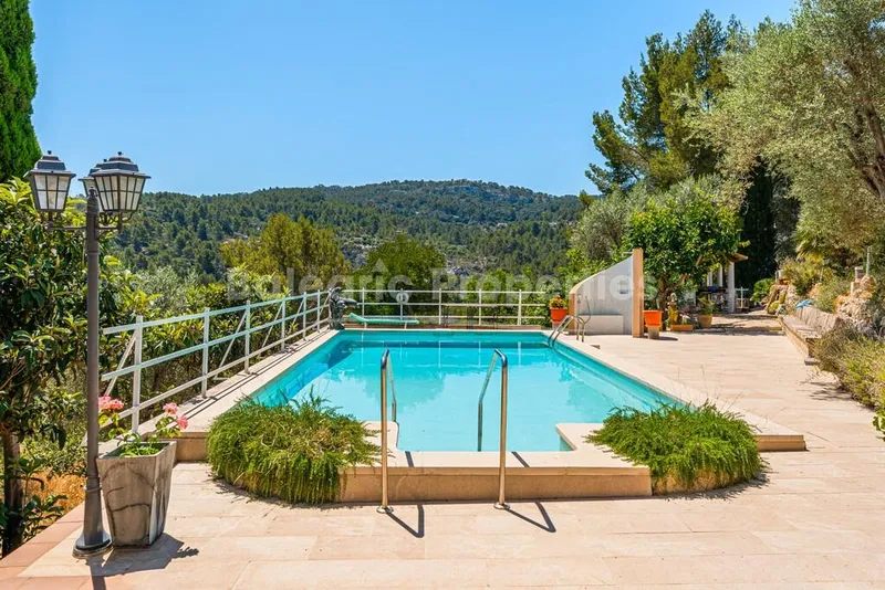Country villa with tennis court for sale near Puigpunyent, West Mallorca — photo 3