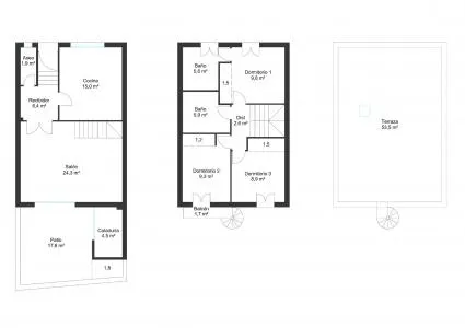 Terraced house - Palma de Mallorca (El Vivero), Built Surface 120m 2, Terrace Size 53m 2, 3 Bedrooms, 2... — photo 7