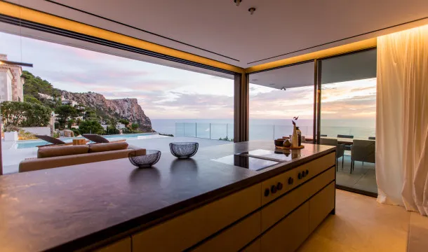 Designer villa with incredible sea views and flat garden in Cala Llamp, in Puerto de Andratx — photo 5