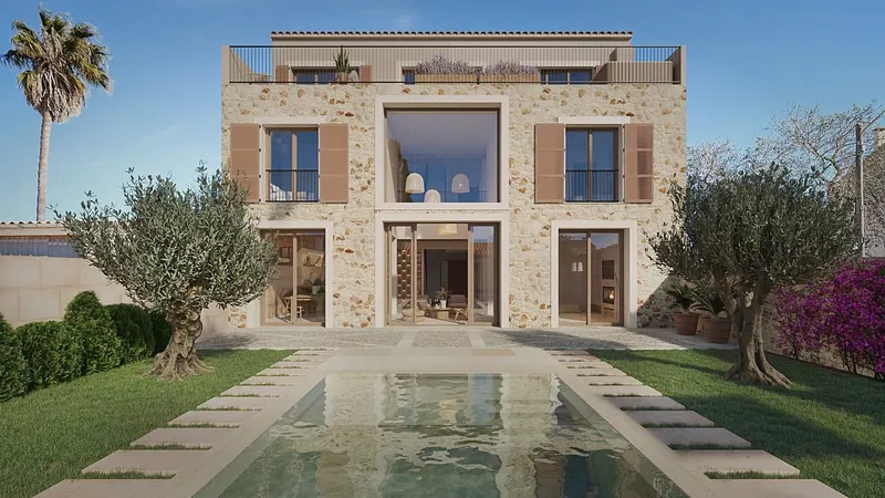 Townhouse in Santanyí - with saltwater pool, roof terrace and elevator — photo 1