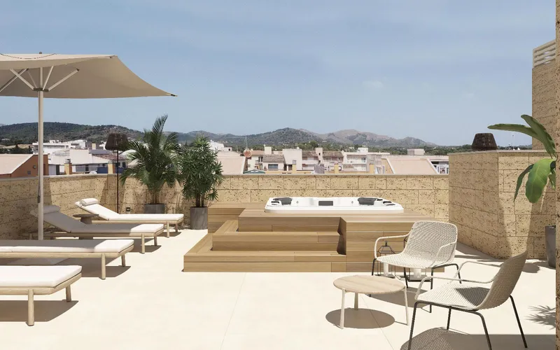 Newly built penthouse with 172 m2 in Artà and 234 m2 of terraces with jacuzzi — photo 1