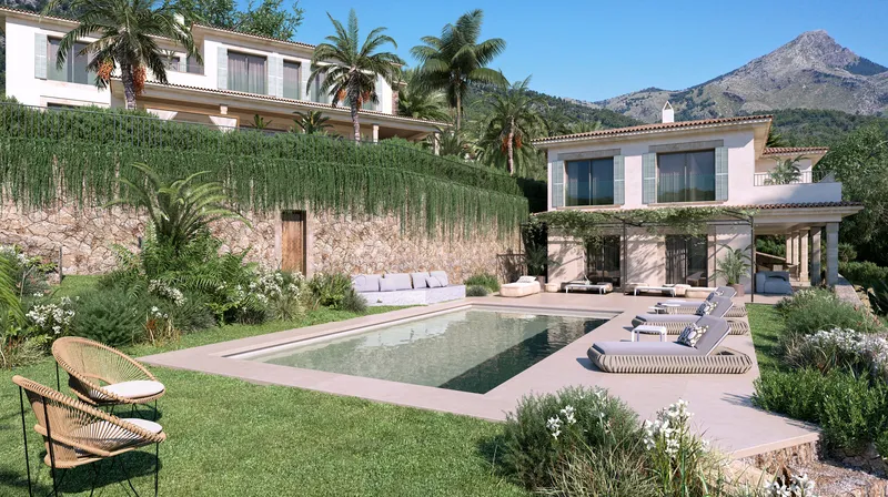 Beautiful plot for sale in Es Capdella with basic project for 2 finca-style villas — photo 4