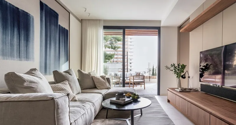 Luxury new-build garden apartment in Cala Mayor with large terraces and private pool — photo 2