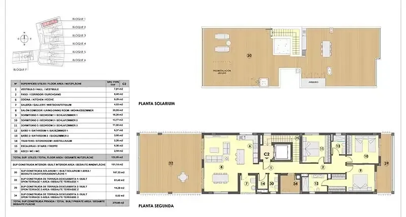 These luxurious 2- and 3-bedroom apartments and penthouses guarantee the best living experience. The complex of the 1st phase of construction — photo 10