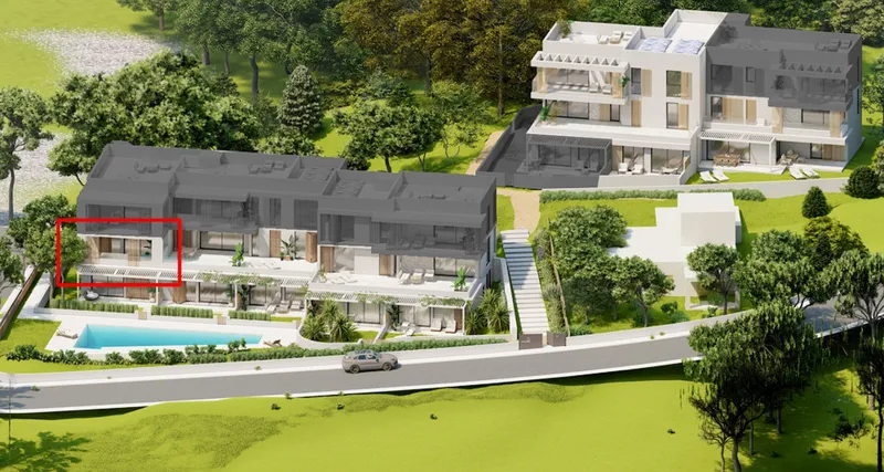 Dream garden apartment in a new residential complex in Porto Petro — photo 2