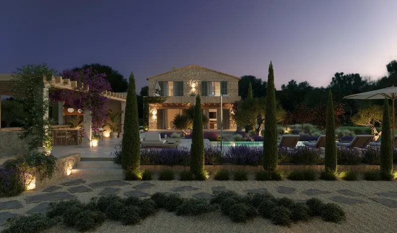 Plot with a fantastic new construction project in a magnificent private location, in Son Mesquida, Felanitx — photo 6