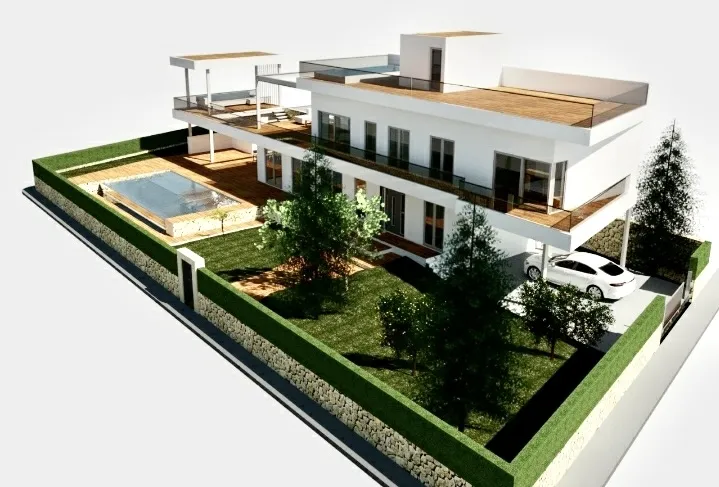 Plot for sale in Santanyi with approved sea view building project & building permit on "stand by" — photo 3