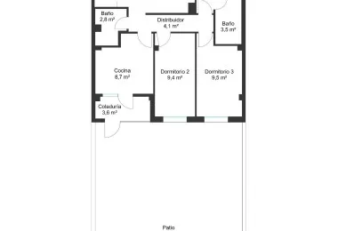 Ground floor with large terrace and communal pool — photo 4