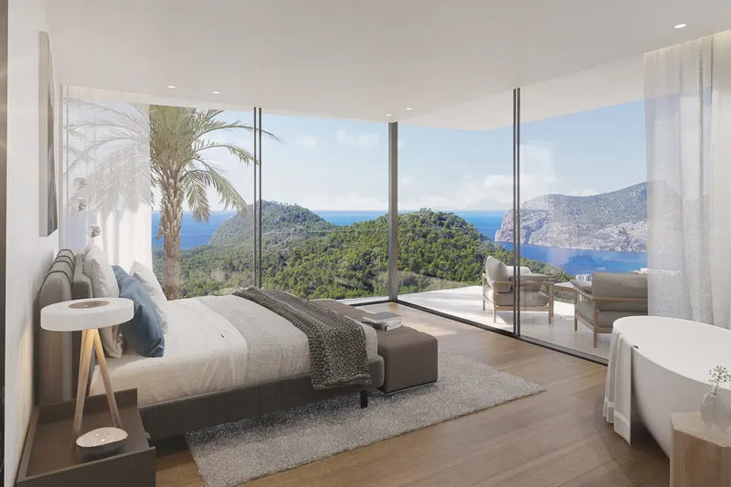 Innovative sea-view villa with pool and garden in Peguera — photo 1