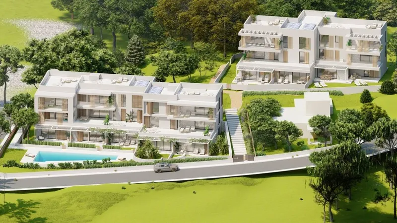 Luxurious and modern newly built apartments with communal pool, parking and storage room — photo 1