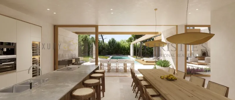 Plot in Santa Ponsa with building project for new villa with sea views and pool — photo 1