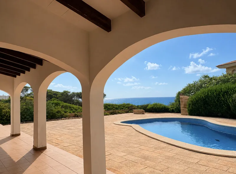 5-bedroom sea-view chalet on the first line of Cala Pi — photo 1