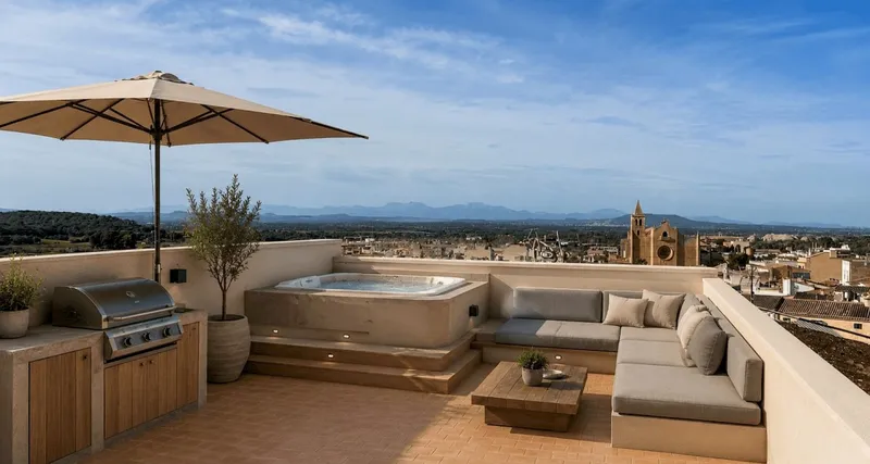Luxury apartment with chillout terrace and views over Felanitx — photo 1
