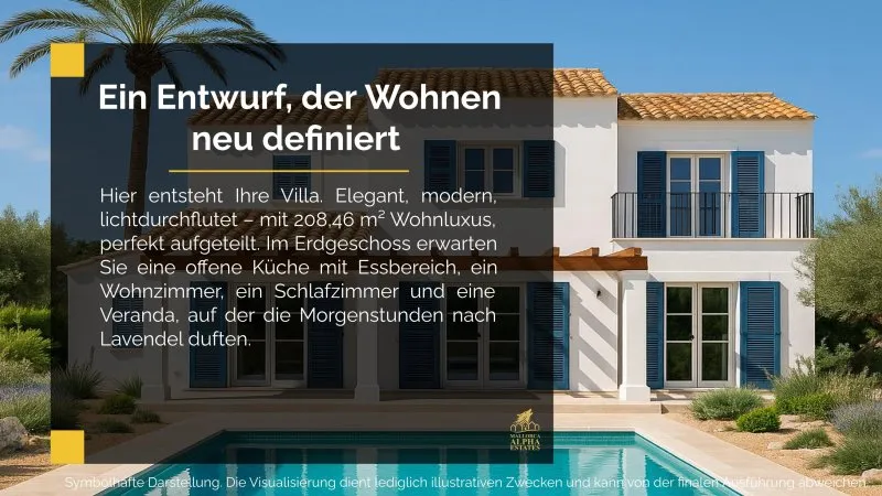 Plot with approved villa project and pool near Portocristo 14,206 m² near the sea — photo 3