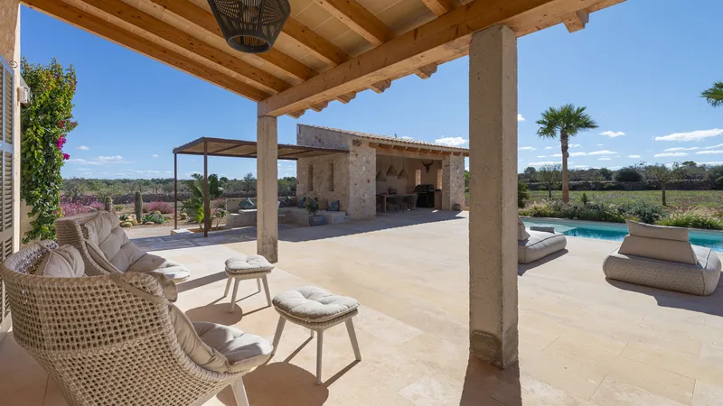 A Stunning Natural Stone Finca Near Ses Salines—Privacy, Panoramic Views, and the Mediterranean Lifestyle — photo 2