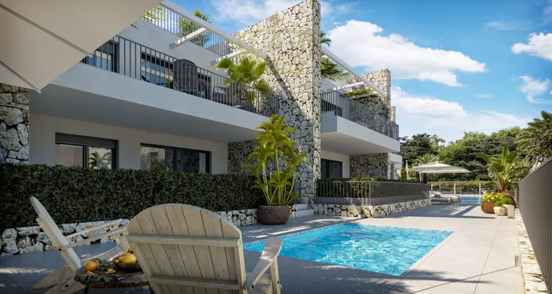 Exclusive new-build garden apartment with communal pool in the southwest of Mallorca — photo 1