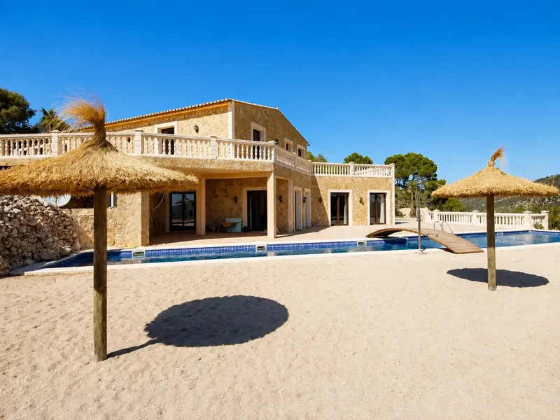 Exclusive natural stone property with guest house, pool and spectacular panoramic views near Alaró — photo 9