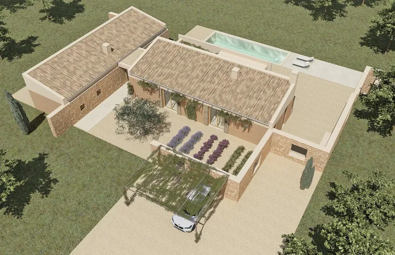 Project of a new finca near the coast at Portocolom 1 — photo 1