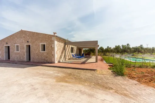 Muro, Mediterranean, bright natural stone finca with pool near Can Picafort — photo 3