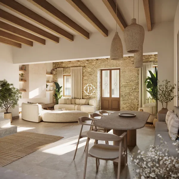 Town house for sale in Pollença currently undergoing a meticulous renovation — photo 1