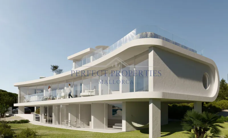 Spectacular architect villa in futuristic style in 1st sea line directly at Cala Murta — photo 3