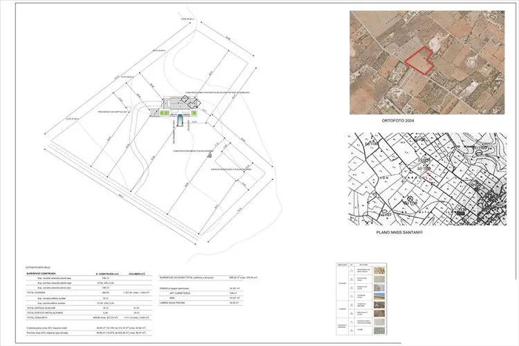 Cala Llombards, finca plot with building project G02974 — photo 3