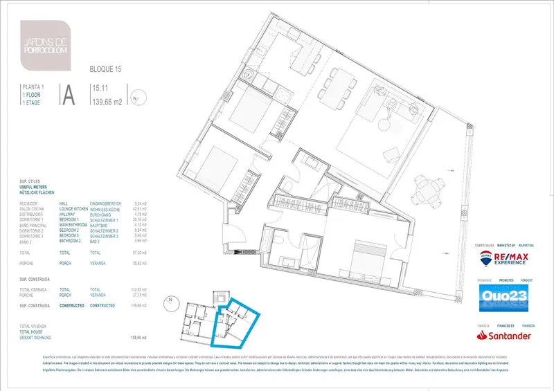 Flat in Felanitx (Portocolom), 113 m² built, 27 m² terrace, 3 bedrooms, 2 bathrooms — photo 1