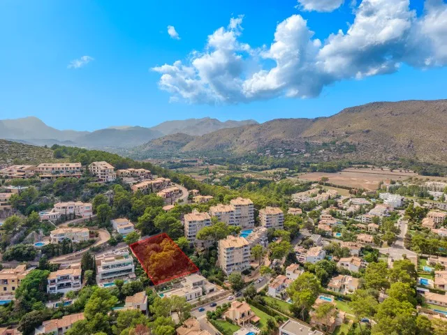 Unmissable sea view plot with project for sale in Puerto Pollensa, Mallorca — photo 3