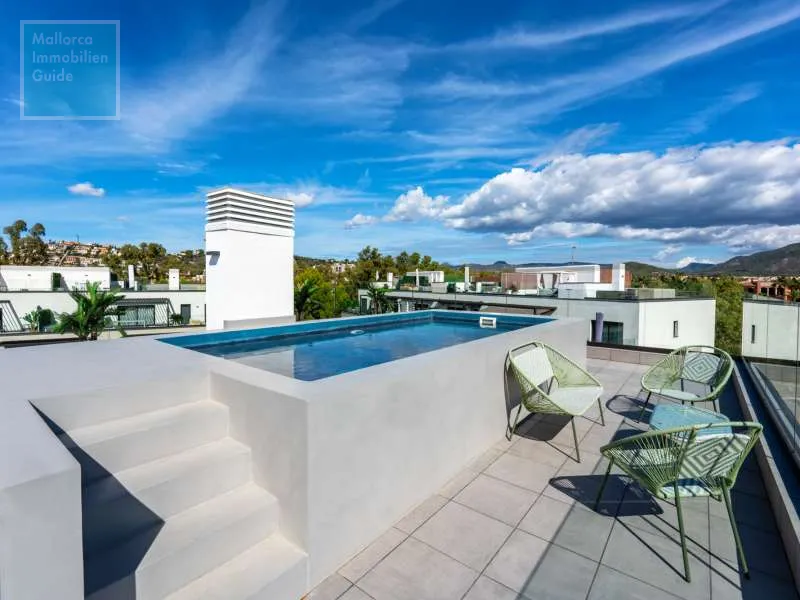 Santa Ponsa, luxurious penthouse with private rooftop pool — photo 9