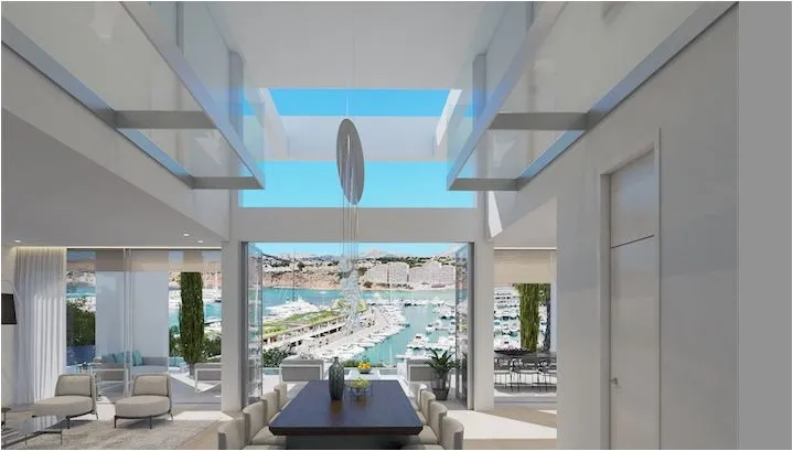 Firstline modern villa on a first class location with open views of the sea, the harbour and the coast of Nova Santa Ponsa — photo 8