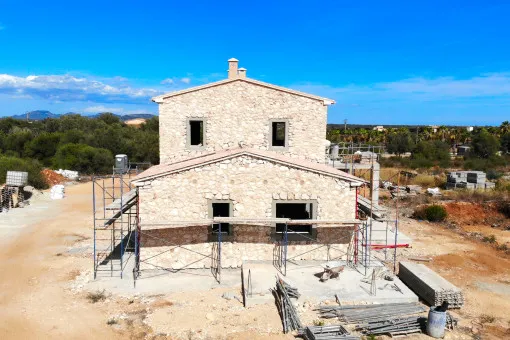 Ses Salines, beautiful new build finca in shell construction near Ses Salines — photo 5